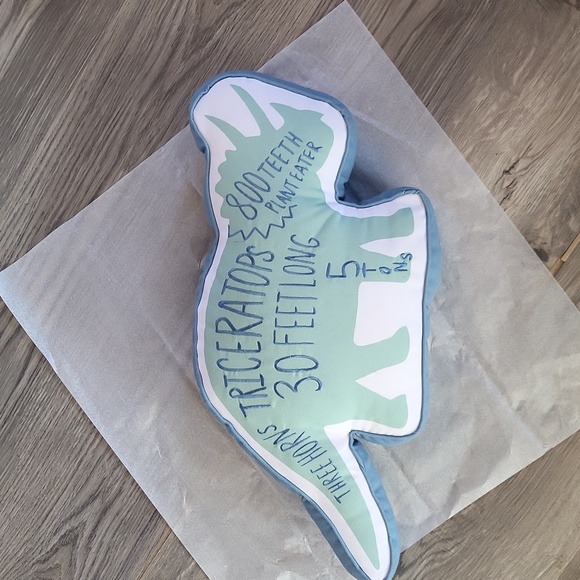 Dino pillow l boy room decor l Novogratz l bedding l boy pillow l bedding - Picture 4 of 4